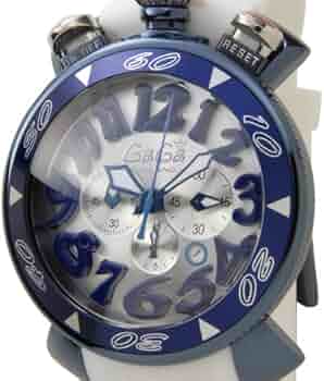 GaGa Milano ガガミラノ　時計 ホワイト/ブルー 新商品】GaGa MILANO(ガガ ミラノ)の人気コレクションMANUALE